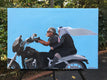 Original art for sale at UGallery.com | Biker and Sister by Keith Thomson | $1,075 | mixed media artwork | 16' h x 24' w | thumbnail 3