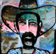 Original art for sale at UGallery.com | Cowboy 2- Reflection by Scott Dykema | $1,125 | mixed media artwork | 18' h x 18' w | thumbnail 1