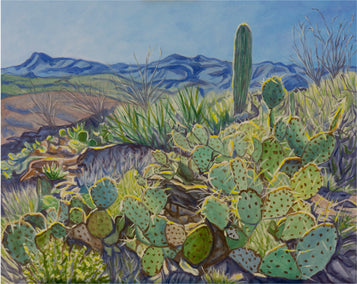 oil painting by Crystal DiPietro titled Prickly Pear