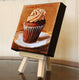 Original art for sale at UGallery.com | Cupcake with Buttercream by Jonelle Summerfield | $75 | oil painting | 4' h x 4' w | thumbnail 2