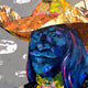 Original art for sale at UGallery.com | Even Cowboys Get the Blues by Darlene McElroy | $575 | mixed media artwork | 12' h x 12' w | thumbnail 4