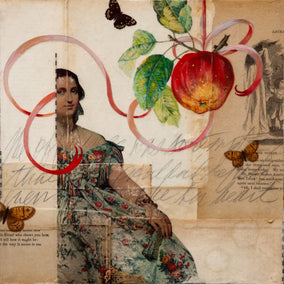 mixed media artwork by Darlene McElroy titled Temptation