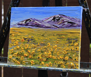 Desert Spring by Lisa Elley |  Side View of Artwork 