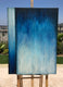 Original art for sale at UGallery.com | Diving In Sapphire by Marie-Eve Champagne | $950 | acrylic painting | 40' h x 30' w | thumbnail 3