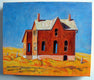 Original art for sale at UGallery.com | House on the Hill, near Palermo, North Dakota by Doug Cosbie | $350 | oil painting | 10' h x 12' w | thumbnail 3