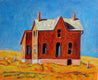 Original art for sale at UGallery.com | House on the Hill, near Palermo, North Dakota by Doug Cosbie | $350 | oil painting | 10' h x 12' w | thumbnail 1