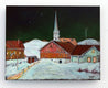 Original art for sale at UGallery.com | Peacham Vermont Nocturne by Doug Cosbie | $435 | oil painting | 14' h x 18' w | thumbnail 3