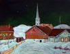 Original art for sale at UGallery.com | Peacham Vermont Nocturne by Doug Cosbie | $435 | oil painting | 14' h x 18' w | thumbnail 1