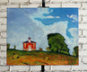 Original art for sale at UGallery.com | The Reed School, Wisconsin by Doug Cosbie | $475 | oil painting | 16' h x 20' w | thumbnail 3