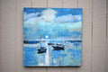 Original art for sale at UGallery.com | Harbor Moon Light by Kip Decker | $2,200 | acrylic painting | 30' h x 30' w | thumbnail 3