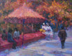 Original art for sale at UGallery.com | Afternoon Tea by Oksana Johnson | $700 | oil painting | 9' h x 12' w | thumbnail 1