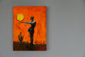 Original art for sale at UGallery.com | Cacti by Wynston Edun | $525 | mixed media artwork | 16' h x 12' w | thumbnail 3