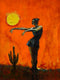 Original art for sale at UGallery.com | Cacti by Wynston Edun | $525 | mixed media artwork | 16' h x 12' w | thumbnail 1