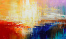 Original art for sale at UGallery.com | Triumph of an Ancient Sun by Tatiana Iliina | $2,475 | acrylic painting | 24' h x 48' w | thumbnail 4