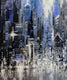 Original art for sale at UGallery.com | Twilight Towers by Tatiana Iliina | $1,050 | acrylic painting | 36' h x 24' w | thumbnail 4