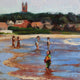 Original art for sale at UGallery.com | Easton's Beach of Newport by Jonelle Summerfield | $575 | oil painting | 12' h x 16' w | thumbnail 4