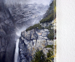 Falls at Yosemite by Kent Sullivan |  Side View of Artwork 