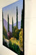 Original art for sale at UGallery.com | Garden Vista, Cypresses and Plum by Elizabeth Garat | $1,050 | oil painting | 24' h x 18' w | thumbnail 2