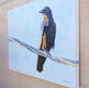 Original art for sale at UGallery.com | Crow on a Wire by Emil Morhardt | $1,925 | acrylic painting | 24' h x 36' w | thumbnail 2