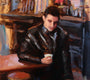 Original art for sale at UGallery.com | Espresso for One by Jonelle Summerfield | $475 | oil painting | 12' h x 6' w | thumbnail 3