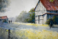 Original art for sale at UGallery.com | Evening Light by Judy Mudd | $1,200 | watercolor painting | 15' h x 22.5' w | thumbnail 4