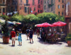 Original art for sale at UGallery.com | Summer in Vernazza by Faye Vander Veer | $1,575 | oil painting | 11' h x 14' w | thumbnail 1