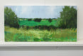 Original art for sale at UGallery.com | Fence and Fields, Ohio by Janet Dyer | $675 | acrylic painting | 12' h x 24' w | thumbnail 3