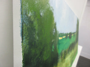 Fence and Fields, Ohio by Janet Dyer |  Side View of Artwork 