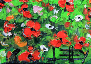 My Poppy Field by Lisa Elley |   Closeup View of Artwork 