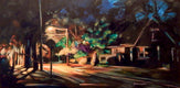 Original art for sale at UGallery.com | Fifth Street by Chris Wagner | $575 | acrylic painting | 12' h x 24' w | thumbnail 1