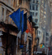 Original art for sale at UGallery.com | Five O'Clock in Manhattan by Jonelle Summerfield | $550 | oil painting | 12' h x 12' w | thumbnail 3