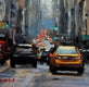 Original art for sale at UGallery.com | Five O'Clock in Manhattan by Jonelle Summerfield | $550 | oil painting | 12' h x 12' w | thumbnail 4