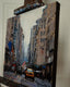 Original art for sale at UGallery.com | Five O'Clock in Manhattan by Jonelle Summerfield | $550 | oil painting | 12' h x 12' w | thumbnail 2