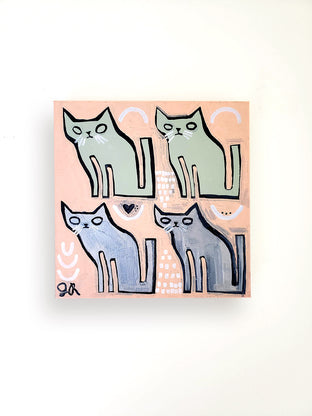 Cats on Coral by Jessica JH Roller |  Context View of Artwork 