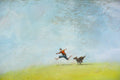 Original art for sale at UGallery.com | Free At Last by Sally Adams | $1,950 | acrylic painting | 24' h x 36' w | thumbnail 4