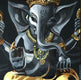 Original art for sale at UGallery.com | Tiny Ganesha by Rachel Srinivasan | $325 | oil painting | 10' h x 10' w | thumbnail 1