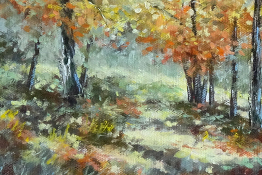 Shadows of Autumn by Gail Greene - oil painting | UGallery