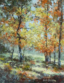 oil painting by Gail Greene titled Shadows of Autumn