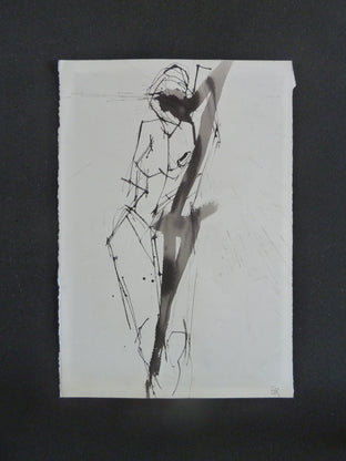 Gestural Ink Drawing #57 by Gail Ragains |  Context View of Artwork 