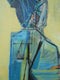 Original art for sale at UGallery.com | Sitting Figure by Gail Ragains | $3,800 | mixed media artwork | 36' h x 36' w | thumbnail 4