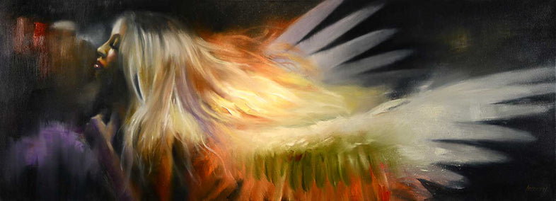 oil painting by Gary Leonard titled The Phoenix