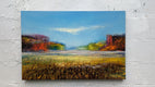 Original art for sale at UGallery.com | Autumn Closing In by George Peebles | $1,300 | oil painting | 24' h x 36' w | thumbnail 3