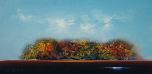 oil painting by George Peebles titled Autumn's Light