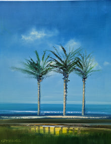 oil painting by George Peebles titled The Palm Trees