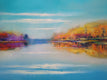 Original art for sale at UGallery.com | The River Walk by George Peebles | $6,200 | oil painting | 36' h x 60' w | thumbnail 4