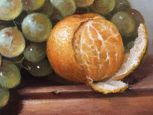 Mandarin and Grape by Nikolay Rizhankov |   Closeup View of Artwork 