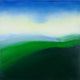 Original art for sale at UGallery.com | Green Hillside by Heidi Hybl | $1,500 | oil painting | 24' h x 24' w | thumbnail 1