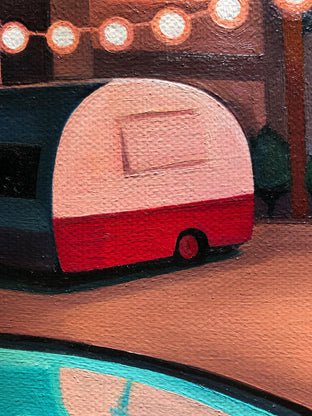 Poolside Caravan by Hadley Northrop |   Closeup View of Artwork 