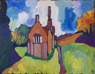 Big House Near Carlow by Robert Hofherr |  Side View of Artwork 