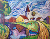 Original art for sale at UGallery.com | Country Church by Robert Hofherr | $1,075 | acrylic painting | 24' h x 30' w | thumbnail 1